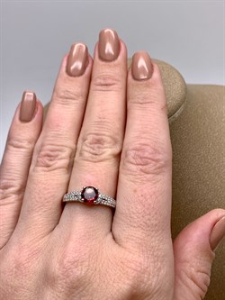 *Кольцо р.17,5 Гранат арт. R00507-387 Вес 2,61 г - фото 336398 *Кольцо р.17,5 Гранат арт. R00507-387 Вес 2,61 г - фото 336398