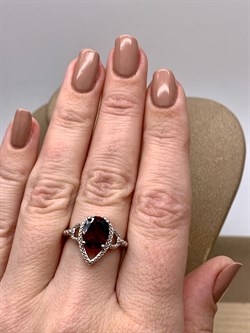 *КОЛЬЦО р.17,5 Гранат арт. R00504-578, (вес 3,52 г) - фото 336428 *КОЛЬЦО р.17,5 Гранат арт. R00504-578, (вес 3,52 г) - фото 336428