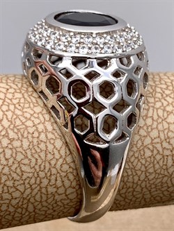 *КОЛЬЦО р.17,5 Гранат арт. R00579-547, (вес 6,09 г) - фото 336436