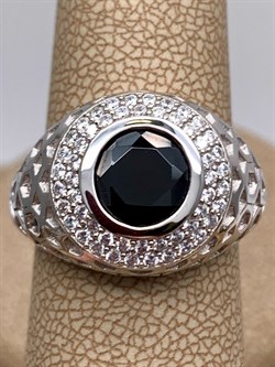 *КОЛЬЦО р.17,5 Гранат арт. R00579-547, (вес 6,09 г) - фото 336437