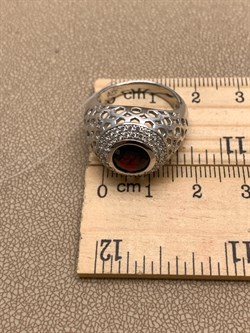 *КОЛЬЦО р.17,5 Гранат арт. R00579-547, (вес 6,09 г) - фото 336440