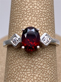 *КОЛЬЦО р.17,5 Гранат арт. R00362-176, (вес 2,81 г) - фото 336457