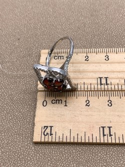 *Кольцо р.18 Гранат арт. R00372-295, (вес 4,49 г) - фото 336470