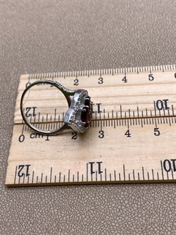 *Кольцо р.18 Гранат арт. R00372-295, (вес 4,49 г) - фото 336471