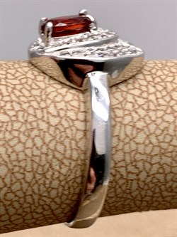 *КОЛЬЦО р.17 Гранат арт. R00385-176, (вес 3,29 г) - фото 336476