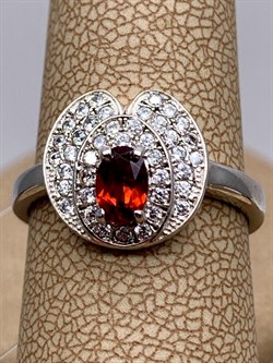 *КОЛЬЦО р.17 Гранат арт. R00385-176, (вес 3,29 г) - фото 336477