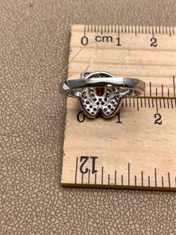 *КОЛЬЦО р.17 Гранат арт. R00385-176, (вес 3,29 г) - фото 336479