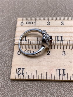 *КОЛЬЦО р.17 Гранат арт. R00385-176, (вес 3,29 г) - фото 336481