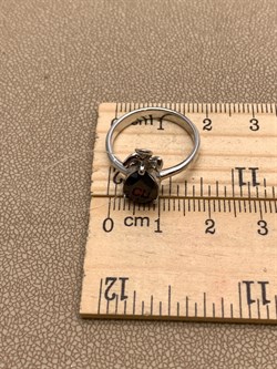 *КОЛЬЦО р.17 Гранат арт. R00306-954, (вес 3 г) - фото 336490