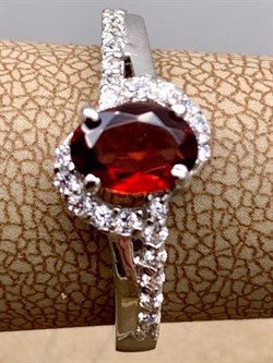 *КОЛЬЦО р.17,5 Гранат арт. R00390-411, (вес 2,93 г) - фото 336527 *КОЛЬЦО р.17,5 Гранат арт. R00390-411, (вес 2,93 г) - фото 336527