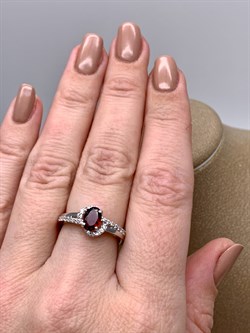 *КОЛЬЦО р.17,5 Гранат арт. R00390-411, (вес 2,93 г) - фото 336530 *КОЛЬЦО р.17,5 Гранат арт. R00390-411, (вес 2,93 г) - фото 336530