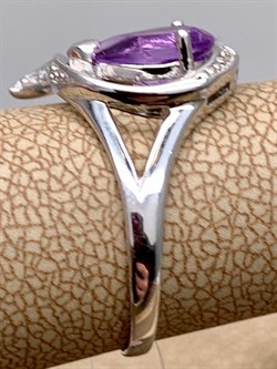 *Кольцо р.17,5 Аметист арт. R00098-251 Вес 2,66 г - фото 336548 *Кольцо р.17,5 Аметист арт. R00098-251 Вес 2,66 г - фото 336548