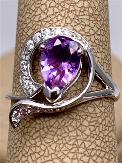 *Кольцо р.17,5 Аметист арт. R00098-251 Вес 2,66 г - фото 336549 *Кольцо р.17,5 Аметист арт. R00098-251 Вес 2,66 г - фото 336549