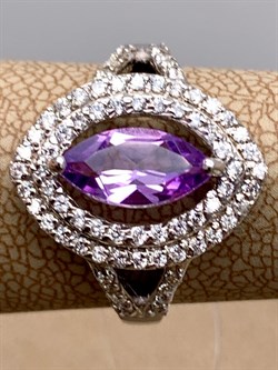 *КОЛЬЦО р.17 Аметист арт. R00017-602, (вес 3,13 г) - фото 336578 *КОЛЬЦО р.17 Аметист арт. R00017-602, (вес 3,13 г) - фото 336578