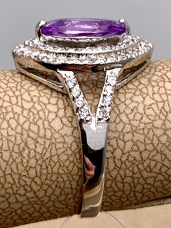 *КОЛЬЦО р.17 Аметист арт. R00017-602, (вес 3,13 г) - фото 336579 *КОЛЬЦО р.17 Аметист арт. R00017-602, (вес 3,13 г) - фото 336579
