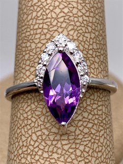 *КОЛЬЦО р.18 Аметист арт. R00088-989, (вес 2,79 г) - фото 336600 *КОЛЬЦО р.18 Аметист арт. R00088-989, (вес 2,79 г) - фото 336600