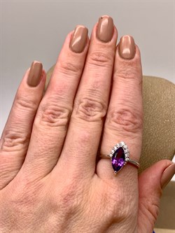 *КОЛЬЦО р.18 Аметист арт. R00088-989, (вес 2,79 г) - фото 336601 *КОЛЬЦО р.18 Аметист арт. R00088-989, (вес 2,79 г) - фото 336601