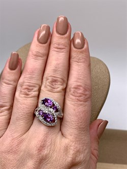 *Кольцо р.17,5 Аметист арт. R00099-305, (вес 4,5 г) - фото 336621 *Кольцо р.17,5 Аметист арт. R00099-305, (вес 4,5 г) - фото 336621