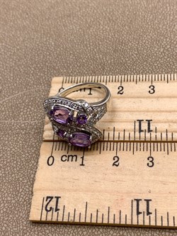 *Кольцо р.17,5 Аметист арт. R00099-305, (вес 4,5 г) - фото 336623 *Кольцо р.17,5 Аметист арт. R00099-305, (вес 4,5 г) - фото 336623