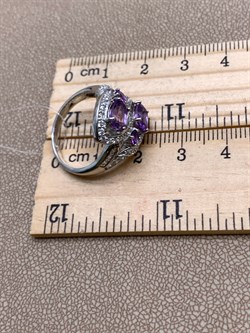*Кольцо р.17,5 Аметист арт. R00099-305, (вес 4,5 г) - фото 336624 *Кольцо р.17,5 Аметист арт. R00099-305, (вес 4,5 г) - фото 336624