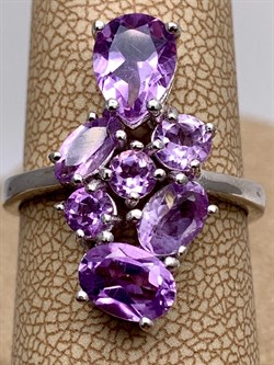 *Кольцо р.18 Аметист арт. R00083-625, (вес 4,64 г) - фото 336660