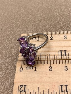 *Кольцо р.18 Аметист арт. R00083-625, (вес 4,64 г) - фото 336663