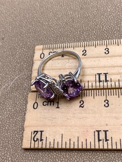 *Кольцо р.17 Аметист арт. R00061-522 Вес 4,39 г - фото 336673 *Кольцо р.17 Аметист арт. R00061-522 Вес 4,39 г - фото 336673