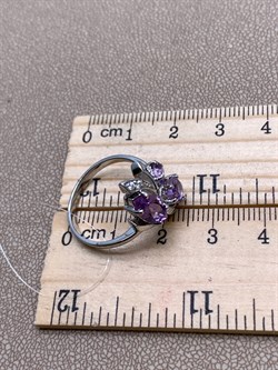 *КОЛЬЦО р.18 Аметист арт. R00080-727, (вес около 3,83 г) - фото 336684 *КОЛЬЦО р.18 Аметист арт. R00080-727, (вес около 3,83 г) - фото 336684