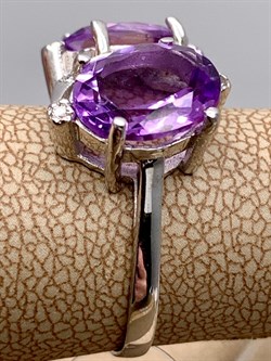 *Кольцо р.17,5 Аметист арт. R00061-277 Вес 4,19 г - фото 336689 *Кольцо р.17,5 Аметист арт. R00061-277 Вес 4,19 г - фото 336689