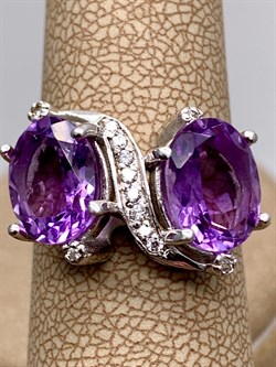 *Кольцо р.17,5 Аметист арт. R00061-277 Вес 4,19 г - фото 336690 *Кольцо р.17,5 Аметист арт. R00061-277 Вес 4,19 г - фото 336690