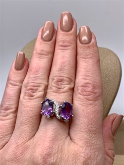 *Кольцо р.17,5 Аметист арт. R00061-277 Вес 4,19 г - фото 336691 *Кольцо р.17,5 Аметист арт. R00061-277 Вес 4,19 г - фото 336691