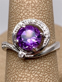 *КОЛЬЦО р.17,5 Аметист арт. R00007-057, (вес около 4,53 г) - фото 336700 *КОЛЬЦО р.17,5 Аметист арт. R00007-057, (вес около 4,53 г) - фото 336700
