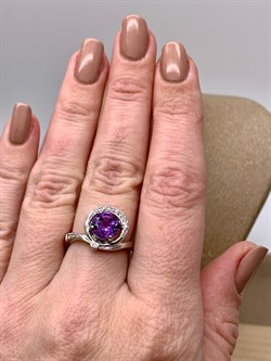 *КОЛЬЦО р.17,5 Аметист арт. R00007-057, (вес около 4,53 г) - фото 336701 *КОЛЬЦО р.17,5 Аметист арт. R00007-057, (вес около 4,53 г) - фото 336701