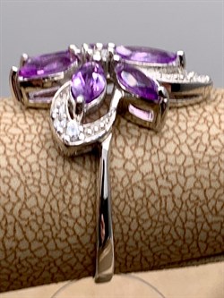 *Кольцо р.17,5 Аметист арт. R00095-840, (вес 3,28 г) - фото 336709 *Кольцо р.17,5 Аметист арт. R00095-840, (вес 3,28 г) - фото 336709