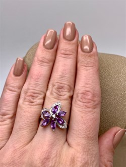 *Кольцо р.17,5 Аметист арт. R00095-840, (вес 3,28 г) - фото 336711 *Кольцо р.17,5 Аметист арт. R00095-840, (вес 3,28 г) - фото 336711