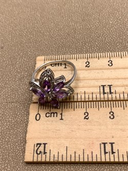 *Кольцо р.17,5 Аметист арт. R00095-840, (вес 3,28 г) - фото 336713 *Кольцо р.17,5 Аметист арт. R00095-840, (вес 3,28 г) - фото 336713