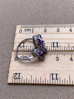 *Кольцо р.17,5 Аметист арт. R00095-840, (вес 3,28 г) - фото 336714 *Кольцо р.17,5 Аметист арт. R00095-840, (вес 3,28 г) - фото 336714