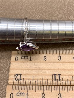 *Кольцо р.17,5 Аметист арт. R00028-570 Вес 2,6 г - фото 336746 *Кольцо р.17,5 Аметист арт. R00028-570 Вес 2,6 г - фото 336746