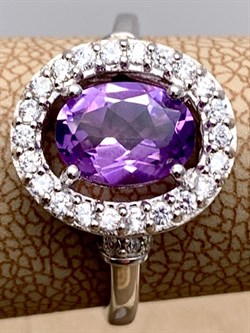 *КОЛЬЦО р.17,5 Аметист арт. R00091-889, (вес 3,06 г) - фото 336759 *КОЛЬЦО р.17,5 Аметист арт. R00091-889, (вес 3,06 г) - фото 336759