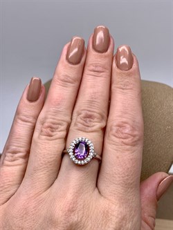 *КОЛЬЦО р.17,5 Аметист арт. R00091-889, (вес 3,06 г) - фото 336762 *КОЛЬЦО р.17,5 Аметист арт. R00091-889, (вес 3,06 г) - фото 336762