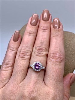 *Кольцо р.17,5 Аметист арт. R00093-881 Вес 2,23 г - фото 336772