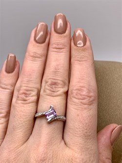 *Кольцо р.17,5 Аметист арт. R00012-016 Вес 2,16 г - фото 336792