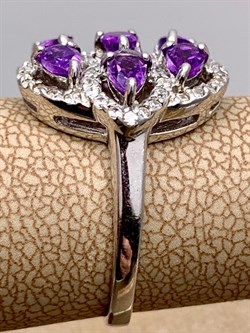 *КОЛЬЦО р.17,5 Аметист арт. R00034-267, (вес 4,63 г) - фото 336810 *КОЛЬЦО р.17,5 Аметист арт. R00034-267, (вес 4,63 г) - фото 336810