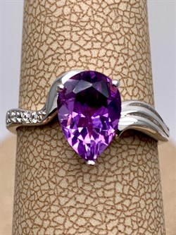 *КОЛЬЦО р.17,5 Аметист арт. R00010-521, (вес 3,26 г) - фото 336831