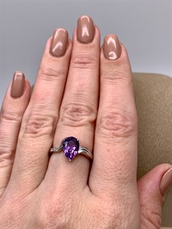 *КОЛЬЦО р.17,5 Аметист арт. R00010-521, (вес 3,26 г) - фото 336832