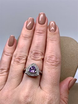 *КОЛЬЦО р.17 Аметист арт. R00001-160, (вес 5,31 г) - фото 336872