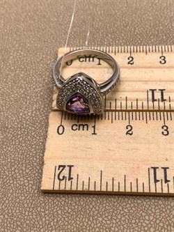 *КОЛЬЦО р.17 Аметист арт. R00001-160, (вес 5,31 г) - фото 336874