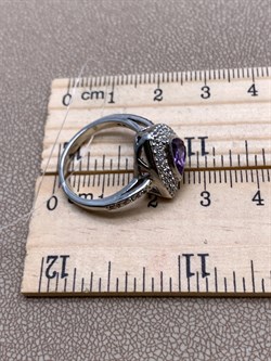 *КОЛЬЦО р.17 Аметист арт. R00001-160, (вес 5,31 г) - фото 336875