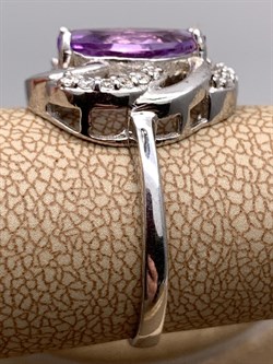 *КОЛЬЦО р.18 Аметист арт. R00086-552, (вес 3,92 г) - фото 336880 *КОЛЬЦО р.18 Аметист арт. R00086-552, (вес 3,92 г) - фото 336880