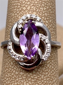 *КОЛЬЦО р.18 Аметист арт. R00086-552, (вес 3,92 г) - фото 336881 *КОЛЬЦО р.18 Аметист арт. R00086-552, (вес 3,92 г) - фото 336881